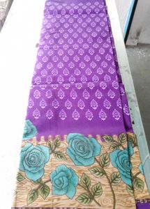 New cotton blend sarees stock clearance