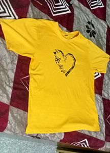 Comfortable Mustard Oversized t-shirt