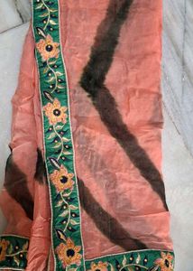 Green Embroidered Lehenga Choli Set
