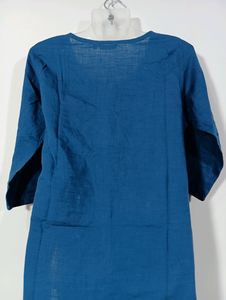 Blue Cotton Kurti