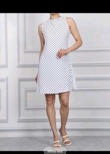 Chic Polka Dot Sleeveless Mini Dress