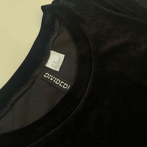 Black Velvet Bodycon Dress