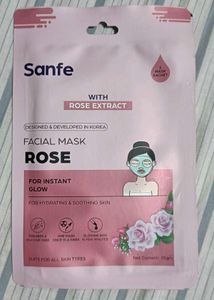 Sanfe Rose Facial Sheet Mask