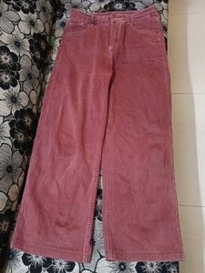 Wide Leg Brown Denim Jeans