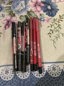 Lot of 7 Eyeliner & Lip Liner Pencils