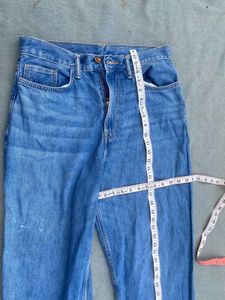 💯 Vintage Blue Denim Jeans | Wide Leg Baggy Fit
