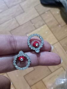 Red Stone Earrings