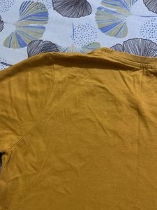 Mustard Yellow Sequin "Like" T-Shirt