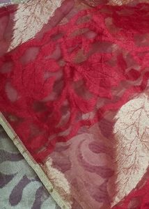 Dual Colour Designer Saree For Festivals
