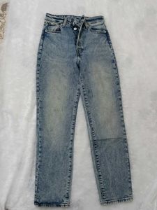 Vintage Wash Denim Jeans