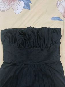 Chic Black Strapless Dress