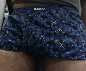 MACHO Men's Blue Printed Boxers xxl
