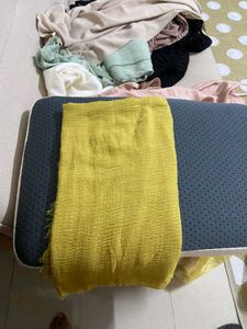 Lime Green Yellow Crinkle Hijab