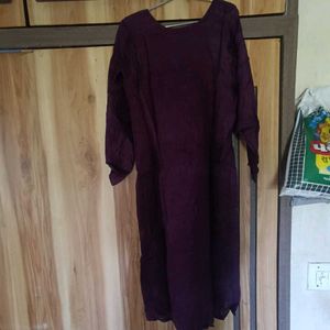 Elegant Purple Kurta Set with Embellishments