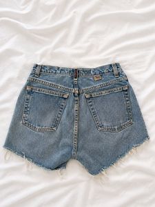 Vintage Blue Denim Cutoff Shorts