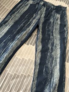 Unique Striped Denim Jeans