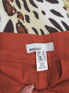 Mango -Chic Orange Shorts