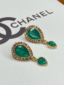 Elegant Green Drop Earrings