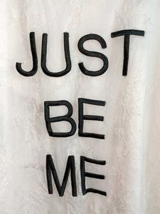 White Lace Sleeve "Just Be Me" Top
