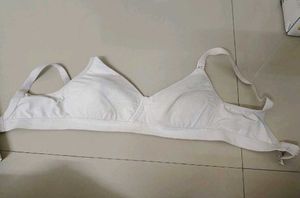 Comfortable White Full Coverage Bra