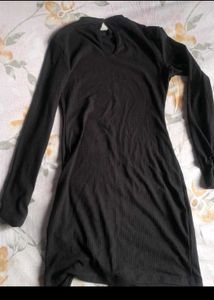Chic Black Long Sleeve Bodycon Dress