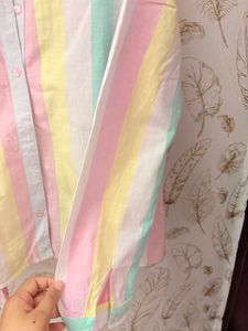 Pepe Pastel Striped Button-Up Shirt