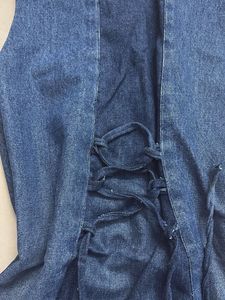 Denim A-Line Mini Dress