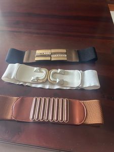 Set Of 3 Belts In Good Condition