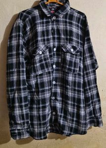 Black & White Check Casual Shirt | Full Sleeves |