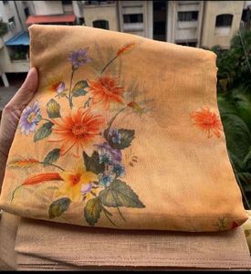 Floral Print Saree
