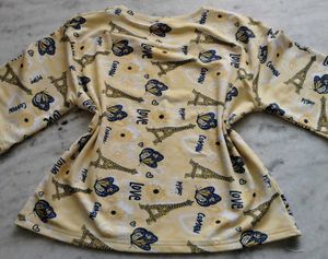 butter yellow oversized baby tee