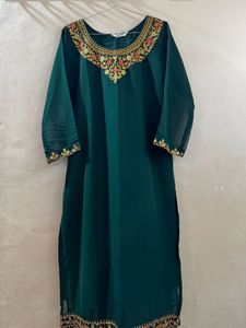 Elegant Emerald Green Kurta