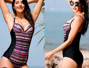 Boho Print One Piece Swimsuit