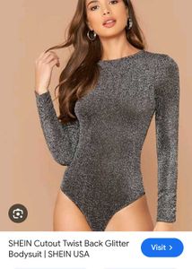 Sparkling Glitter Long Sleeve Bodysuit