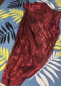 Maroon Embroidered Kurta Set