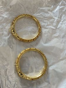 Golden Elephant Bangle Set