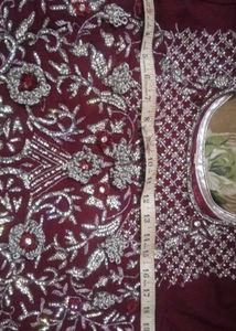 Embroidered Tiered Sharara Set