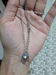Sparkling Cube Pendant Necklace