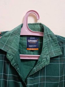 Superdry Men's Green Checkered Shirt