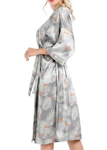 Silky Flamingo Print Robe 🎀✨️