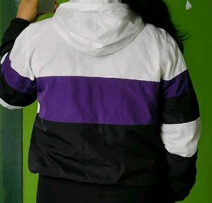 Color Block Windbreaker Jacket