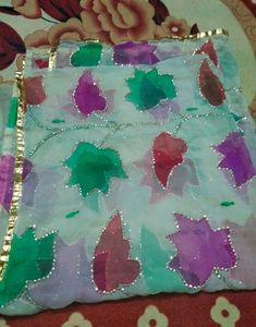 chata pati sequence work dupatta