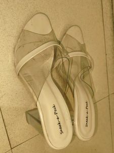 Clear Block Heels