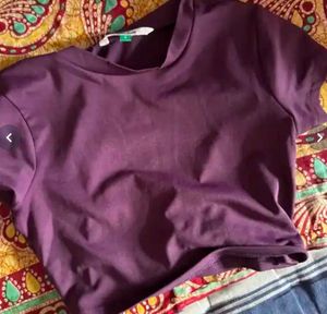 Purple Crop Top