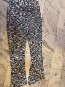Marled Knit Flare Pants