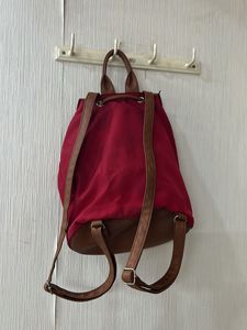 Stylish Red Backpack