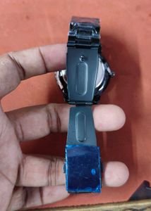 Stylish Black Metal Watch