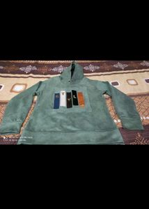 Stylish Green Pullover Hoodie
