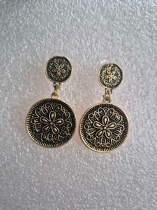 Vintage Floral Drop Earrings - Unused