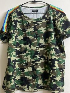 Army Print T-Shirt